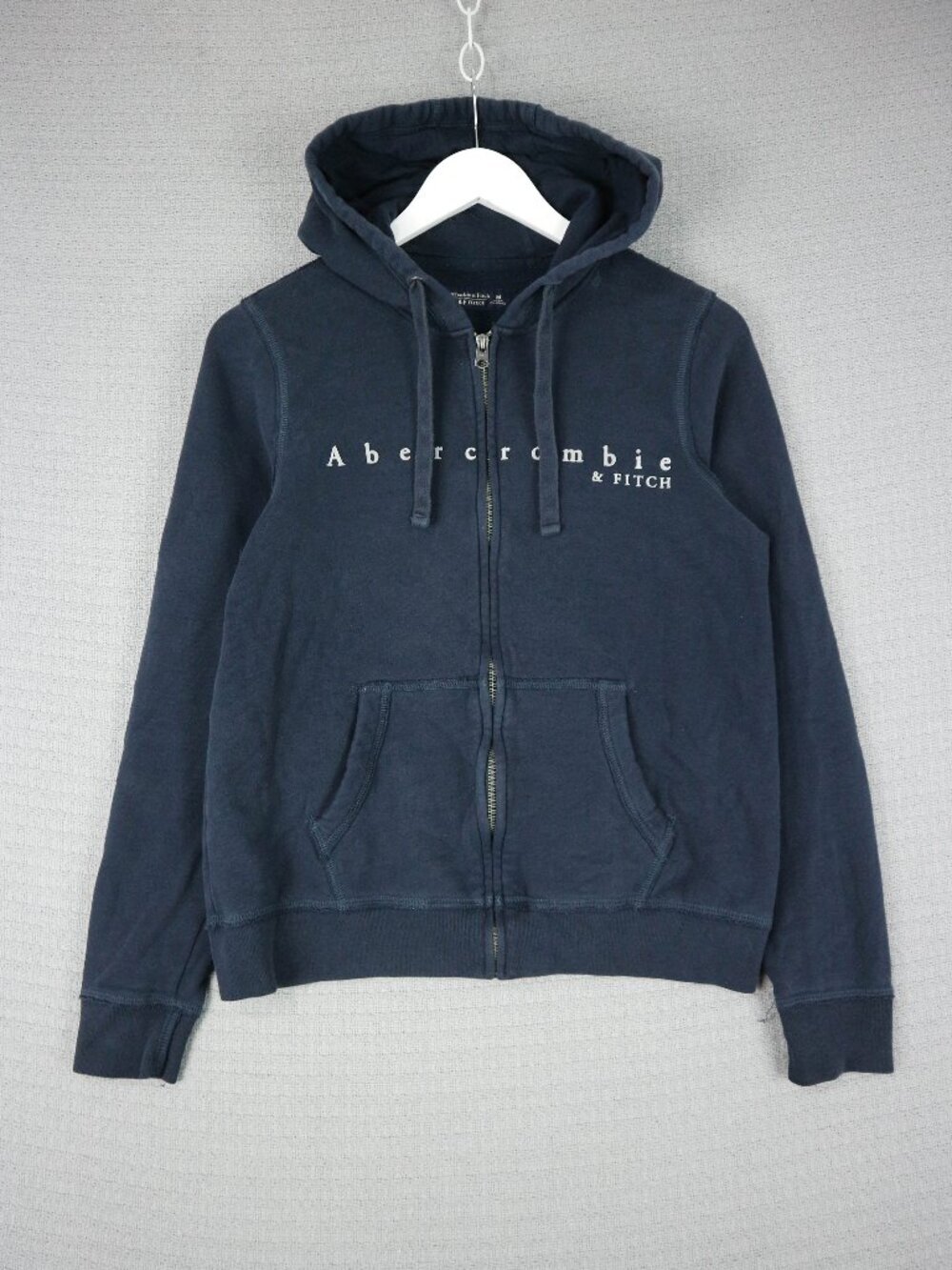Abercrombie & Fitch Cotton Faded Navy Hoodie Womens Medium Soft Fleece